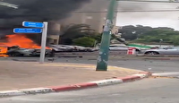 تصاویر انفجار خودروی بمب‌گذاری شده در شمال تل آویو