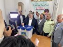 حضور استاندار آذربایجان غربی در انتخابات